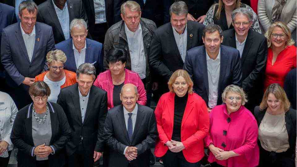 Group picture after the SPD parliamentary group meeting