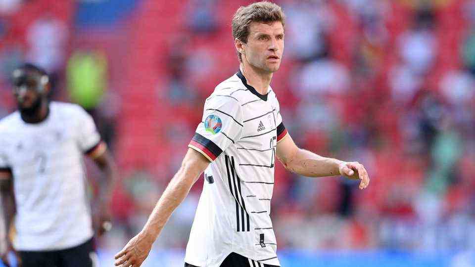 Thomas Müller during a soccer game