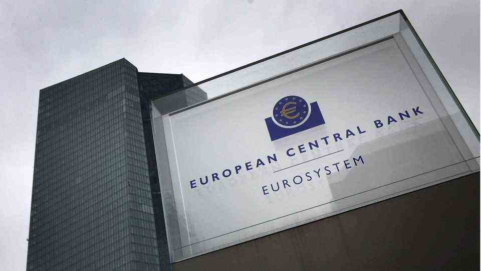 The headquarters of the European Central Bank (ECB) in Frankfurt am Main