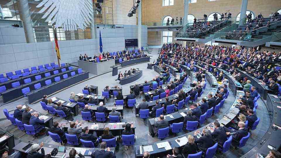The constituent session of the 20th Bundestag