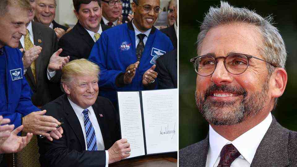 Steve Carell returns to Trumps with a satire "Space Force" return
