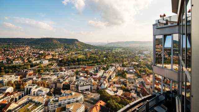 Jena from above Photos taken in autumn 2017 from the Jentower in the heart of the city, view in south direction