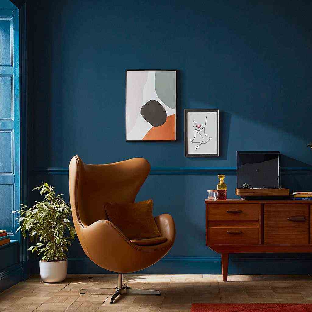 Infinity Paint Blue To Sublimate Mid Century Interior 