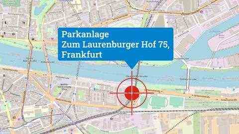 Map of the park to the Laurenburger Hof, Frankfurt
