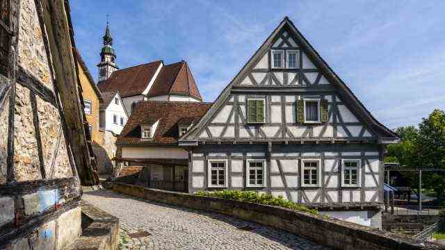 Historic old town Waiblingen Germany PUBLICATIONxINxGERxSUIxAUTxHUNxONLY STSF02014