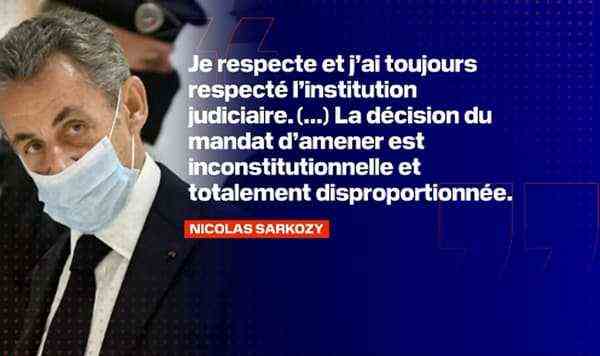 Nicolas Sarkozy before the Paris court on November 2, 2021.