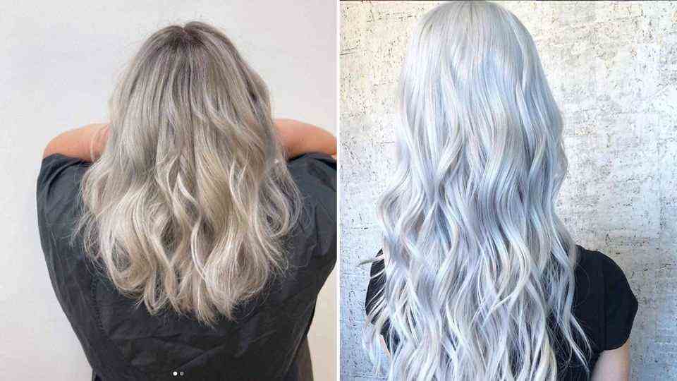 Titanium Silver: This is the trend hair color for the golden season