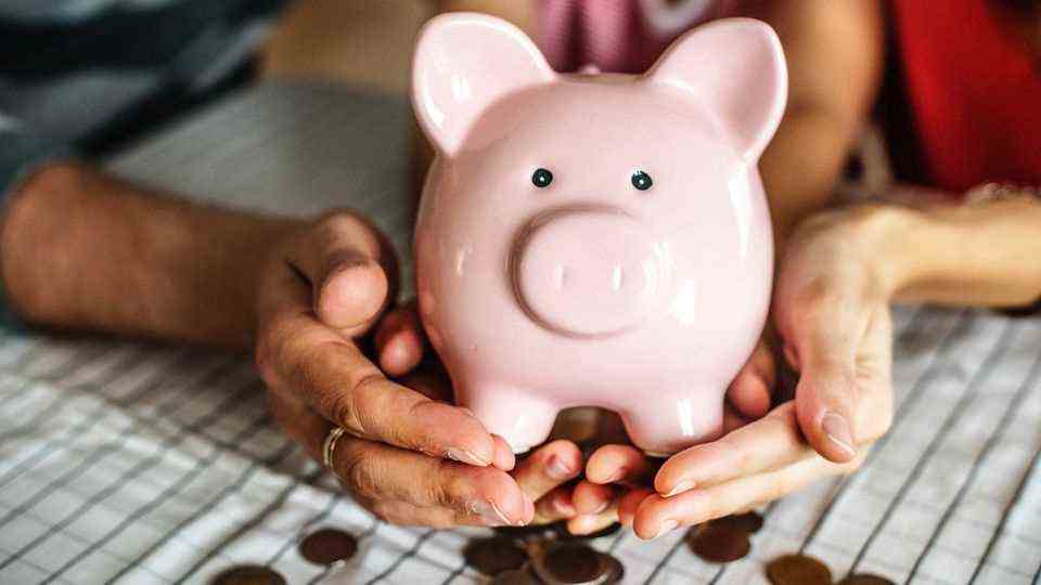 Annuity pension insurance piggy bank