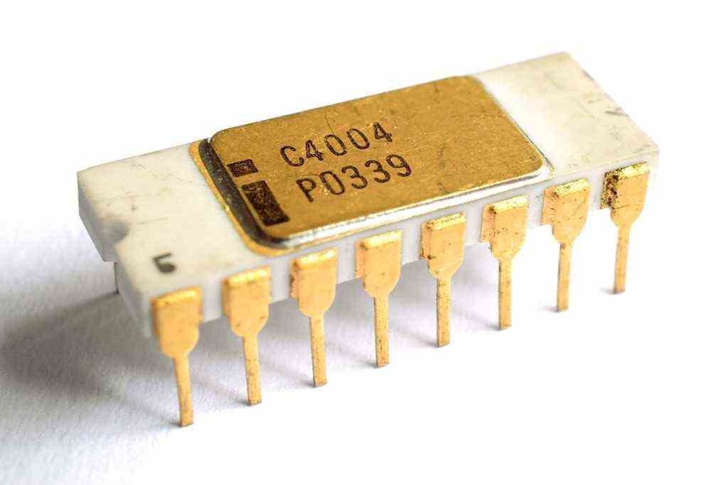 The Intel C4004, D4004 and P4004 were produced from 1971 to 1981