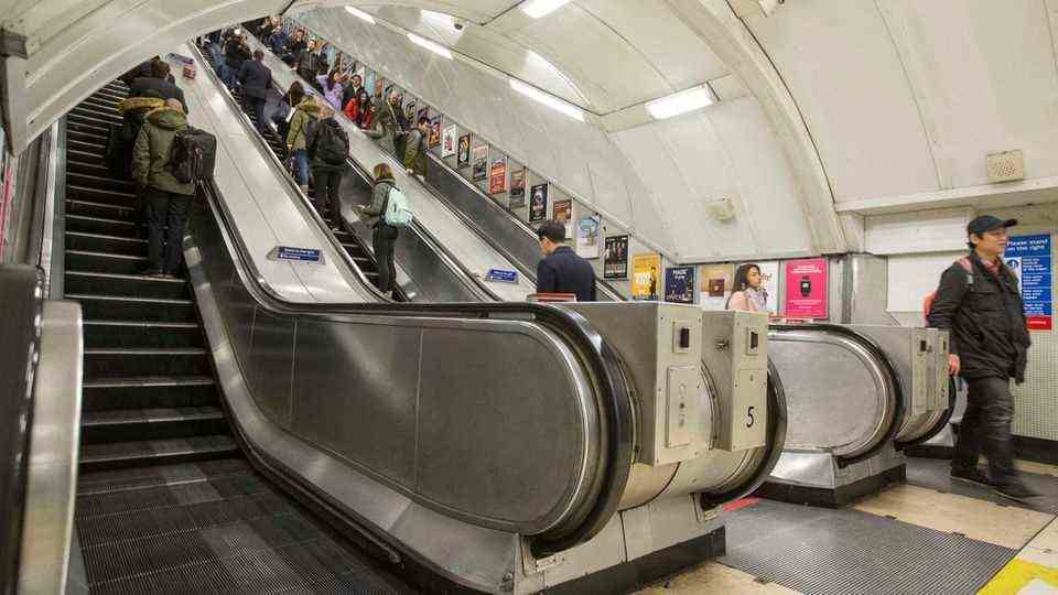 The wooden escalators at King's Cross were replaced with metal ones shortly after the fire