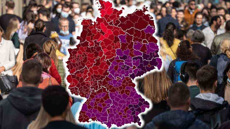 The corona numbers are exploding in Germany: Here you can see what it looks like in your circle