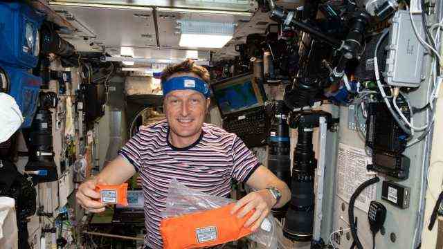 Astronaut Matthias Maurer on the ISS