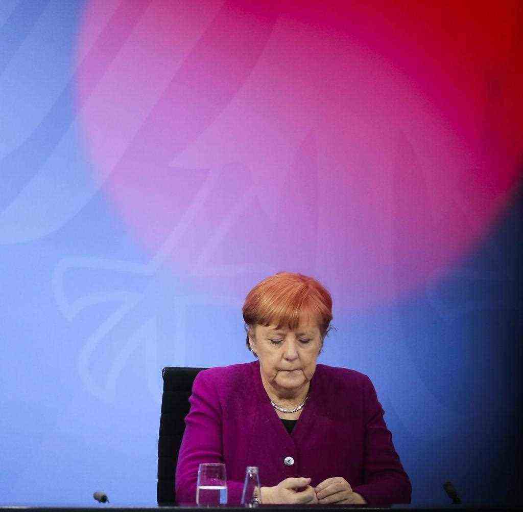 Bundeskanzlerin Angela Merkel (CDU) nimmt nach einem Treffen im Kanzleramt an einer Pressekonferenz teil. Der Lockdown zur Bekämpfung der Corona-Pandemie in Deutschland wird angesichts weiter hoher Infektionszahlen grundsätzlich bis zum 28. März verlängert. Allerdings soll es je nach Infektionslage viele Öffnungsmöglichkeiten geben.