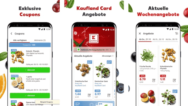 Discounts, coupons, loyalty points and much more can be found in the Kaufland app.