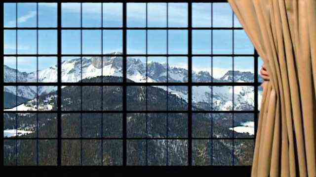 Art: Marcel Odenbachs "The big window, a glimpse of a view" from 2001 is a video installation.
