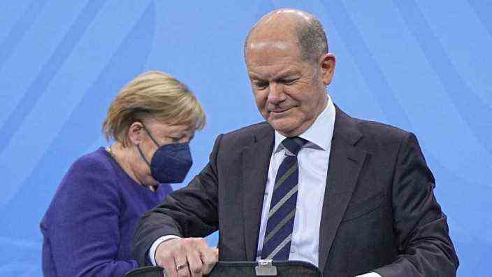 Corona resolutions: "I think that today was a good day for solidarity in Germany": Chancellor Angela Merkel and not yet Chancellor Olaf Scholz.