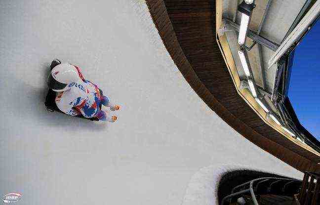 Agathe Bessard can reach 140 km / h, face down on her sled, during her skeleton races.