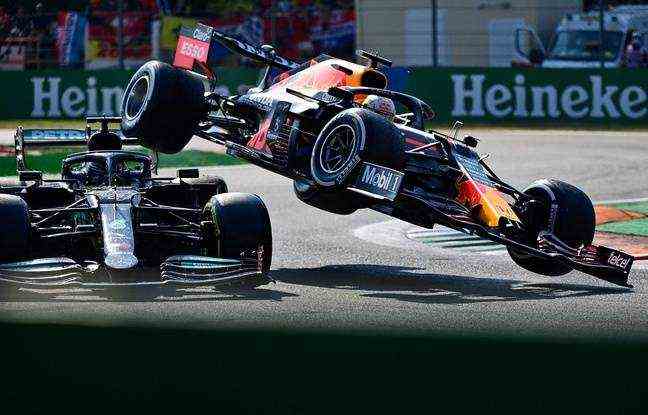 The collision between Lewis Hamilton (left) and Max Verstappen on September 12 at Silverstone will remain a highlight of this epic F1 season.