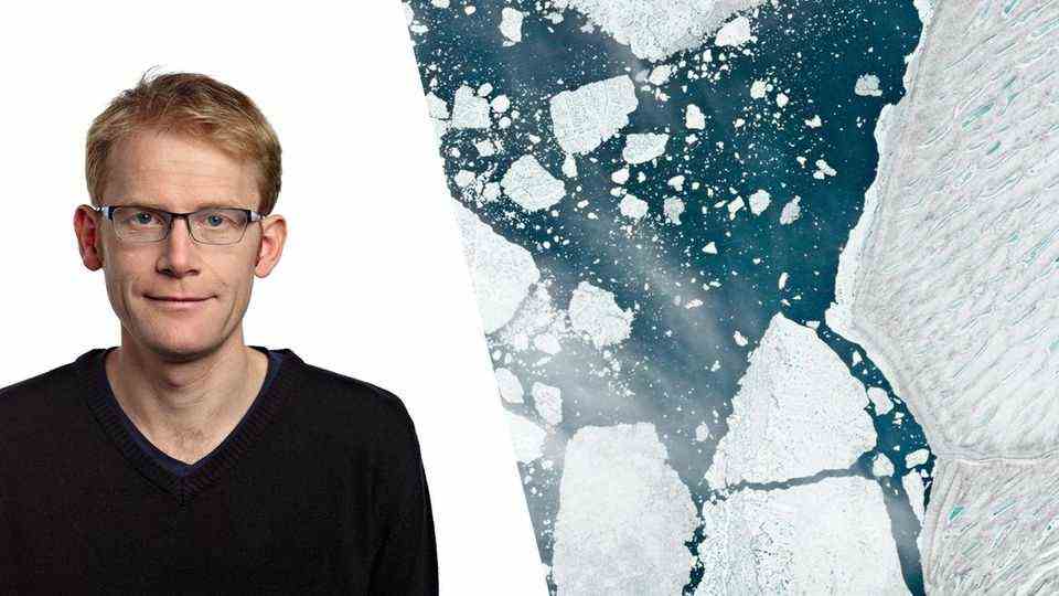 Will Marshall and the satellite image of a broken ice floe