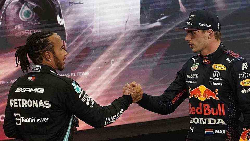 Lewis Hamilton congratulates Max Verstappen on winning the world title after the thriller from Abu Dhabi