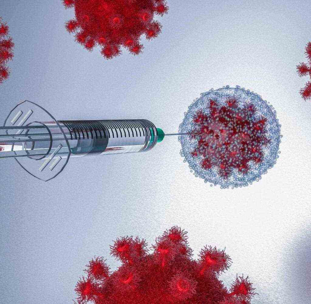 Coronavirus - Microbiology Vaccination And Virology Concept 3d illustration