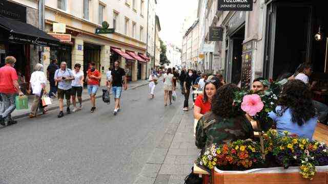 Summer streets in Munich: Ideal case: The traffic calming order in Westenriederstraße will be extended.