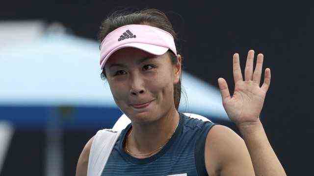 Tennis player Peng Shuai