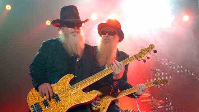 Music industry: ZZ Top at a concert in Munich in 2009.