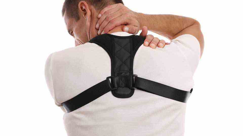 A posture trainer can be worn over or under clothing
