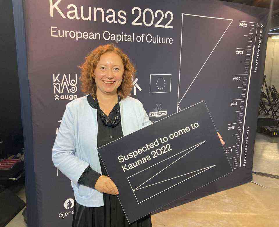Kaunas is European Capital of Culture 2022 and Virginija Vitkiene, the director of the organization "Kaunas 2022".