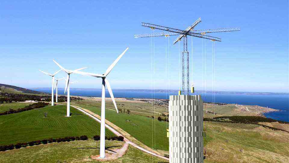 Energy Vault: Storage of wind energy