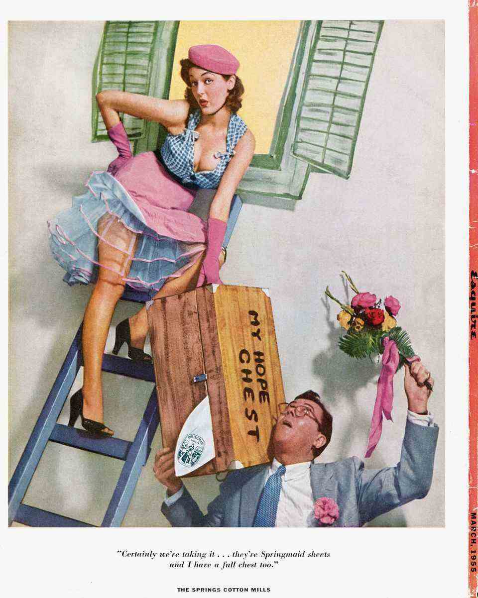 Advertising Springmaid, 1955