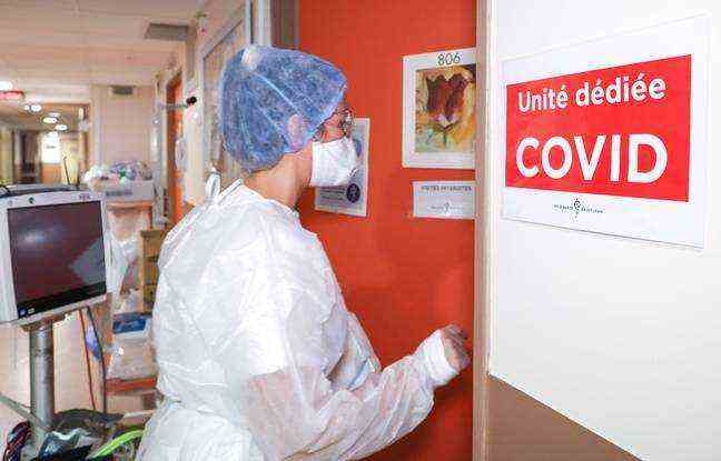 A unit dedicated to Covid at the Saint Jean Clinic in Cagnes-sur-Mer, December 21, 2021. (SYSPEO / SIPA)