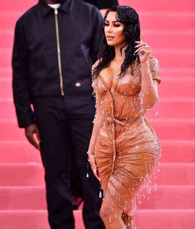 Photo of Kim Kardashian at the Met Gala on May 6, 2019 in New