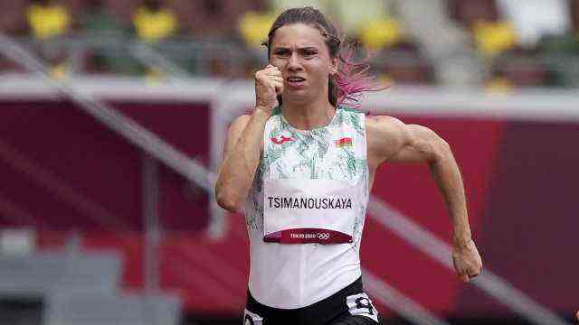 Belarus at the Olympic Games: Should be forced to return home by their own people at the Olympic Games in Tokyo in the summer: sprinter Kristina Timanovskaya.
