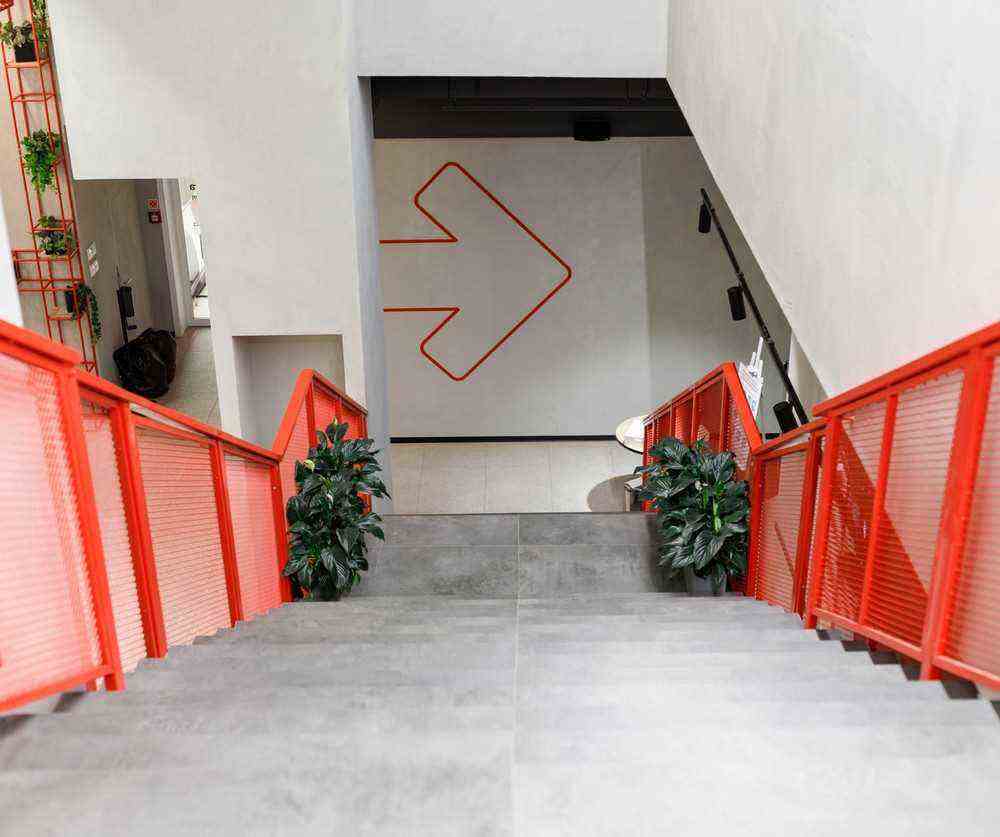 An Industrial Concrete Version Staircase 