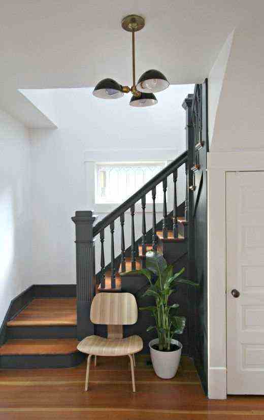 A Redesigned Staircase In Matt Charcoal Gray Indus Spirit 