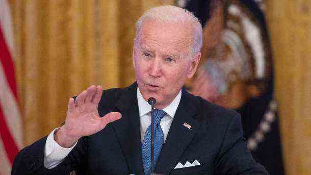 Joe Biden: Der US-Präsident hat der ukrainischen Regierung auch weiterhin Unterstützung zugesagt. (Quelle: imago images/Michael Reynolds)