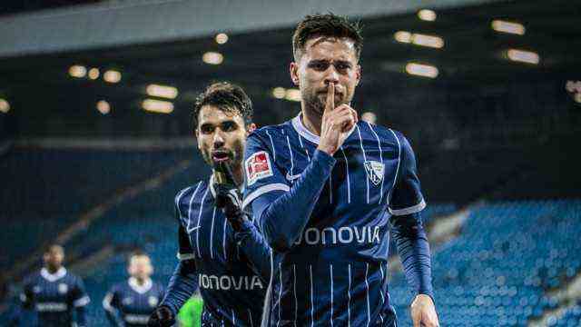 Defeat for Wolfsburg: why so quietly?  Shooters Milos Pantovic (right) and Gerrit Holtmann cheer Bochum's opening goal, which will also be the final result