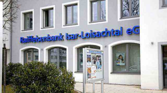 Finances: The Raiffeisenbank Isar-Loisachtal in Wolfratshausen.