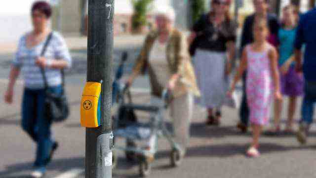 Road traffic: The visually impaired should be made easier to cross the main road with beeper traffic lights.