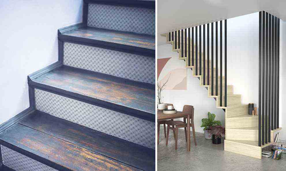 Industrial Wood Staircase
