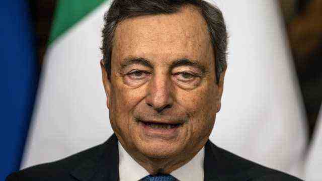 Italy: Italy's Prime Minister Mario Draghi.