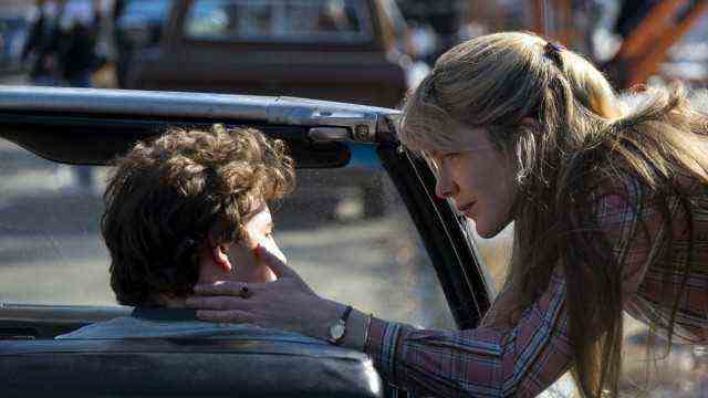 "The tender bar" on Amazon: Tye Sheridan and Lily Rabe in "The tender bar".