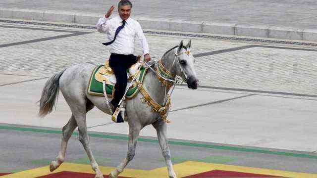 Turkmenistan: Turkmenistan is a North Korean-style dictatorship, President Gurbanguli Berdymuchamedow, here at a parade in September, has a bizarre cult around himself.