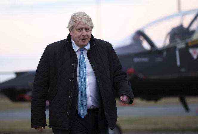 British Prime Minister Boris Johnson on January 27, 2022.