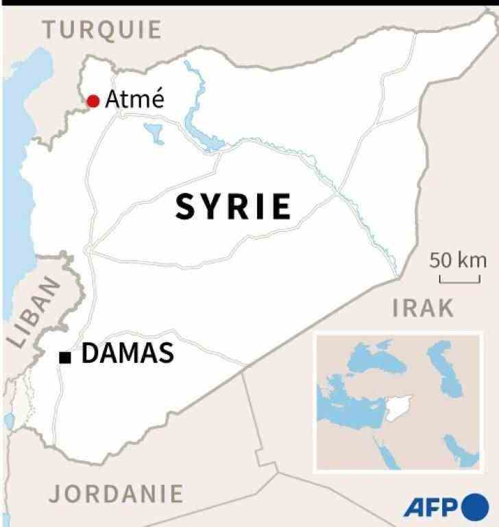 Map locating Atme in Syria ( AFP / )