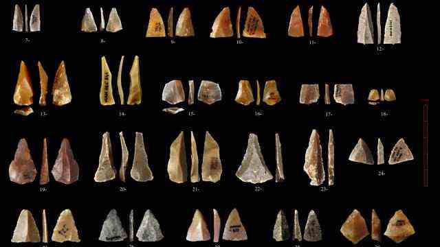 Human History: Are the Stone Points and Blades in the Grotto Really Homo Sapiens?