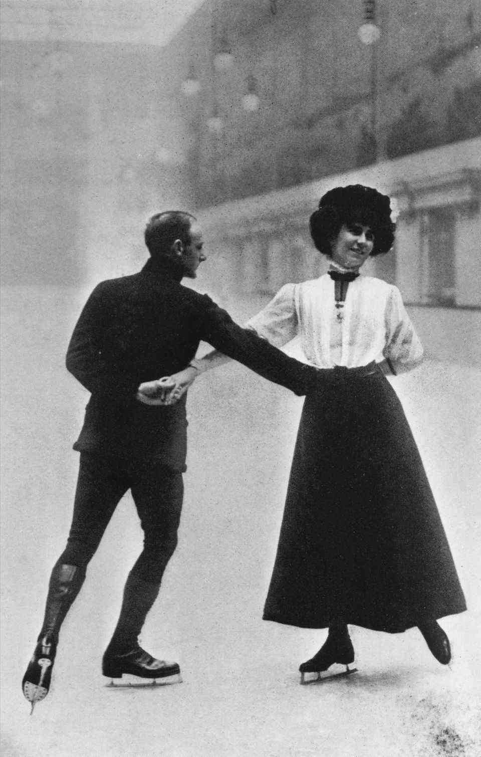 There were no Winter Games in 1908, but some winter disciplines were introduced that year for the first time.  However, the games had to be moved to London at short notice because an eruption of Mount Vesuvius made it impossible to hold them in Rome.  The Brits Phyllis Johnson and James H. Johnson won silver in pair skating.