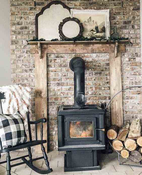 A Shabby Chic Fireplace Mantel 